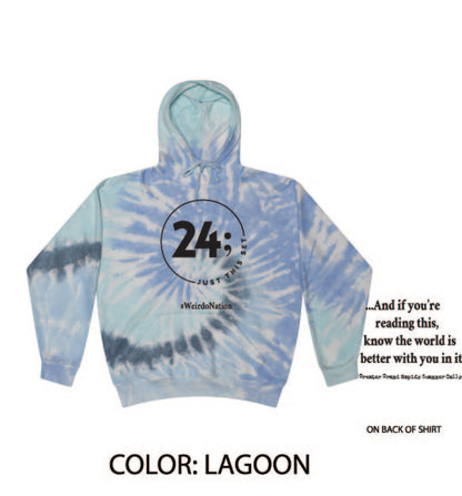 TIE DYE HOODED SWEATSHIRT - JUST THIS SET OF 24